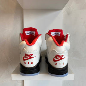 Jordan 5 Retro Fire Red Silver Tongue (Pronta Entrega)