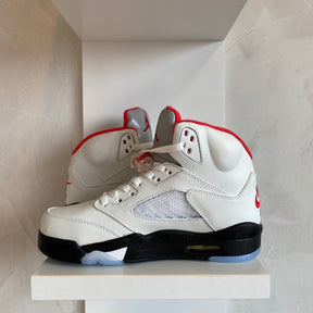 Jordan 5 Retro Fire Red Silver Tongue (Pronta Entrega)