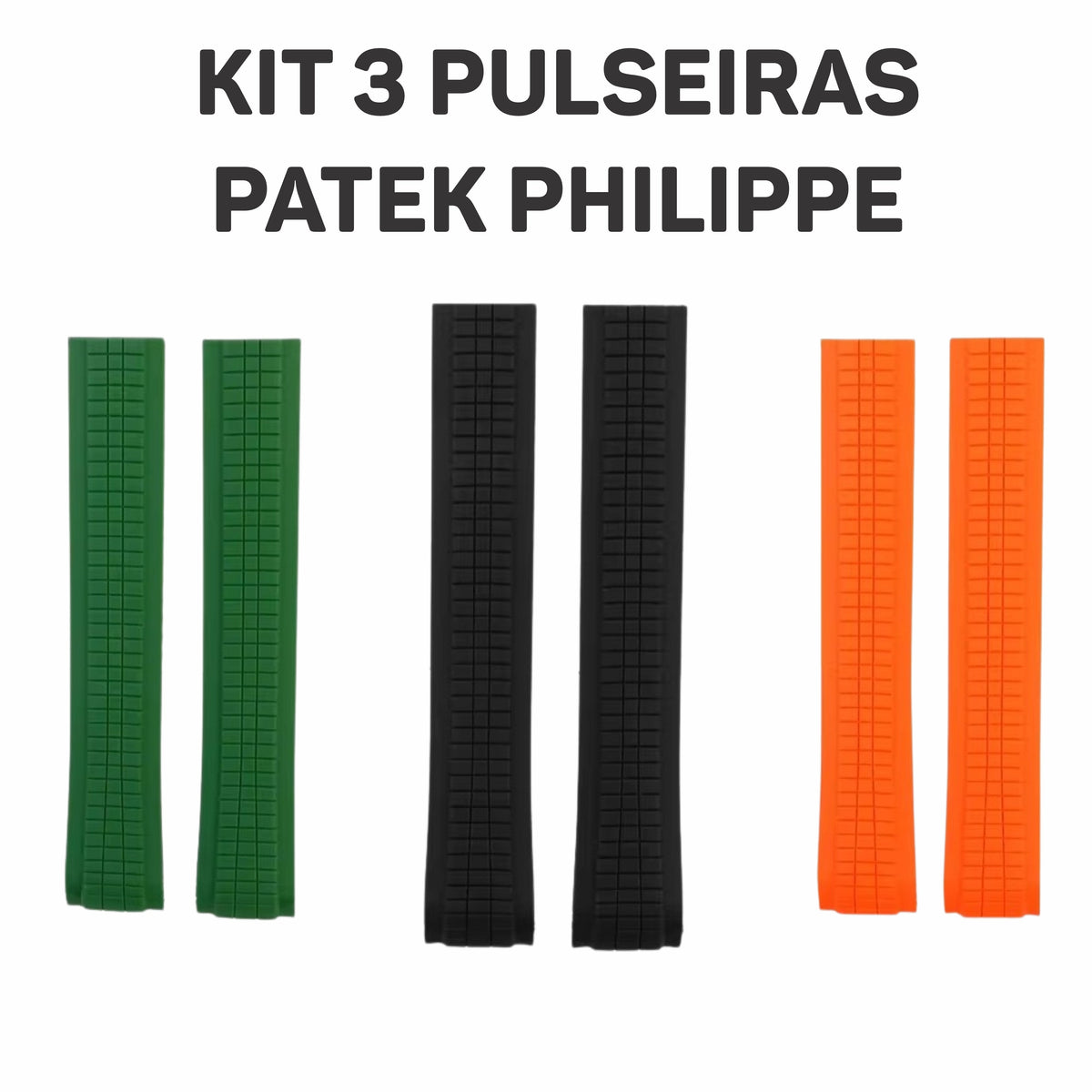 Kit 3 Pulseiras Patek