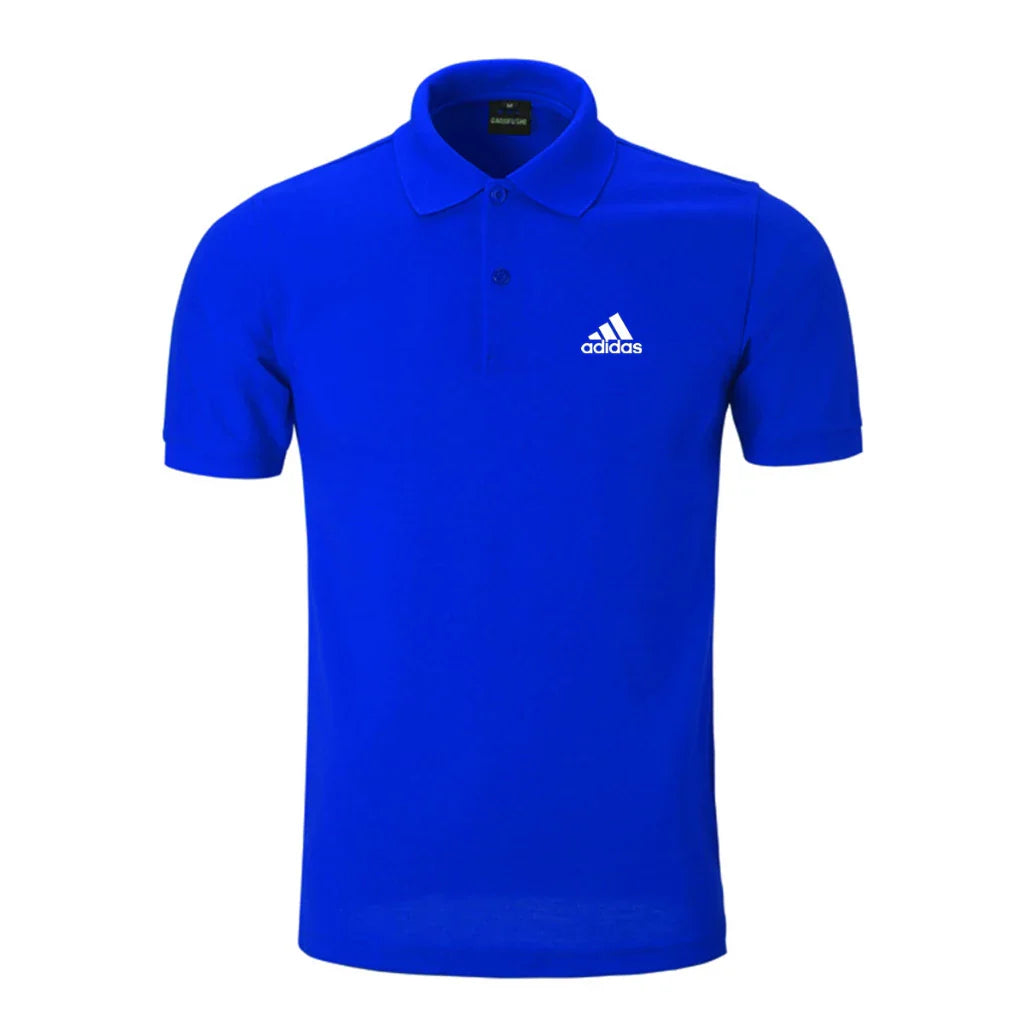 CAMISETA POLO MASCULINA RESPIRÁVEL ADIDAS