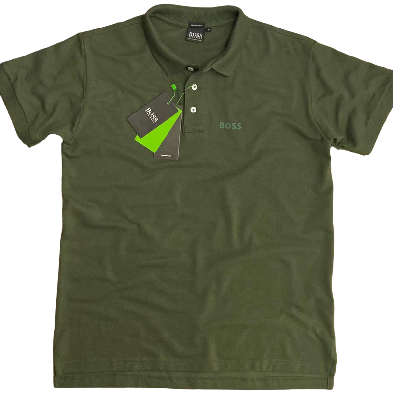 CAMISETA POLO MASCULINA HBOSS MONOCROMÁTICA