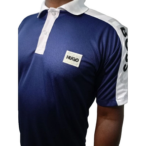 CAMISETA POLO MASCULINA HBOSS DRY-FIT COM FAIXA