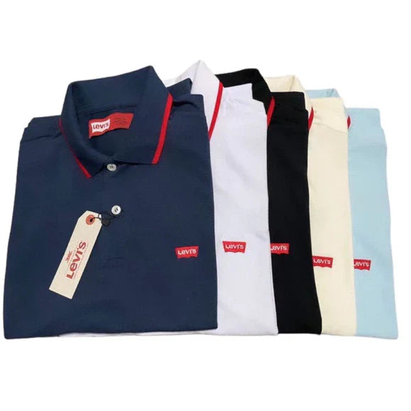 CAMISETA POLO MASCULINA LEVI CASUAL