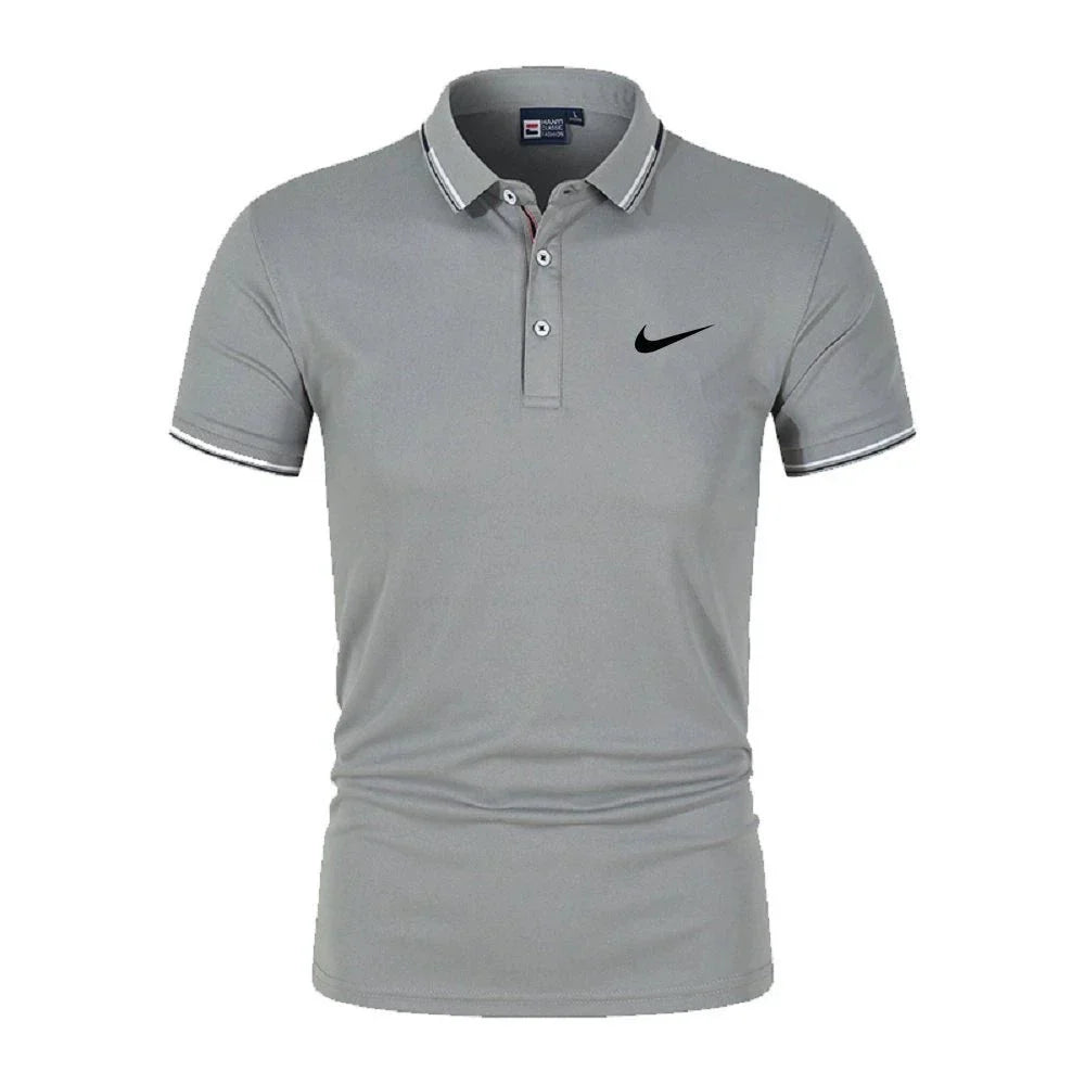 CAMISETA POLO MASCULINA NI KE BORDADO