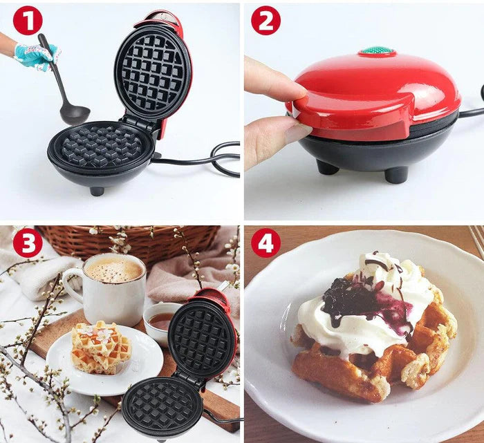 WaffleMaker™ - Mini Máquina de Waffles [ÚLTIMAS UNIDADES PROMOCIONAIS]